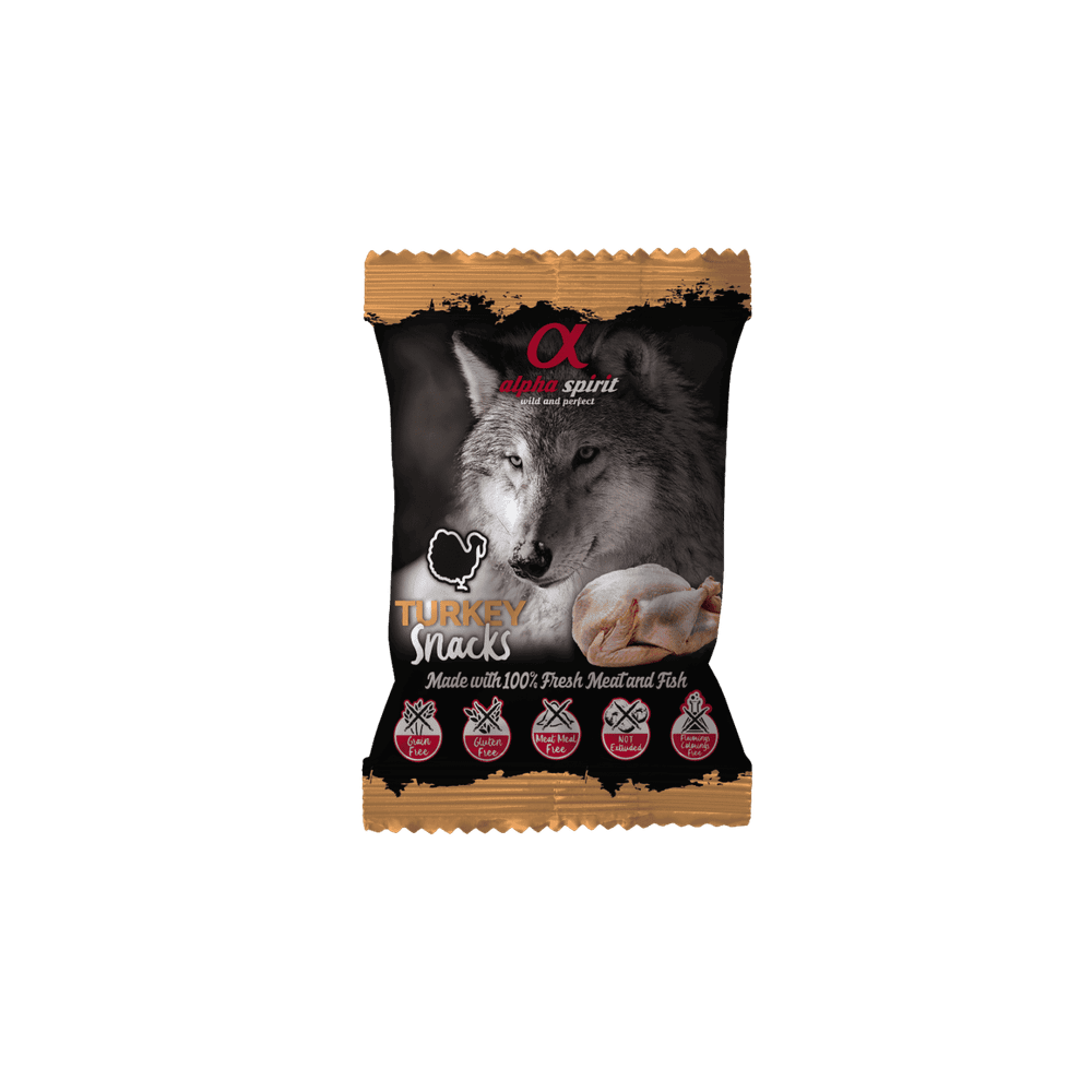 Alpha Spirit poslastice za pse, kockice – puretina 50g slika 1