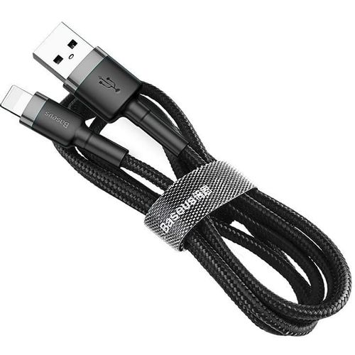 Baseus Cafule USB Lightning kabel 2,4A 1m (sivo+crno) slika 4