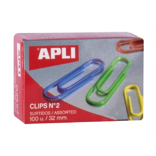 Spajalice Apli U Boji Br.2 32Mm Pk100 11723 slika 1