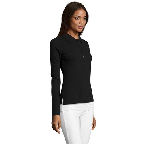 PODIUM ženska polo majica sa dugim rukavima - Crna, S  slika 3