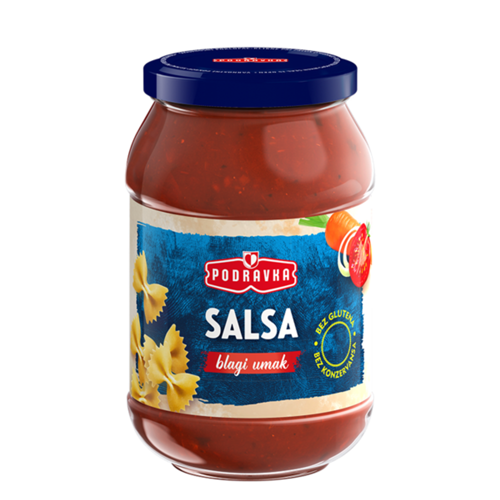 Podravka umak salsa blaga staklo 410g  slika 1