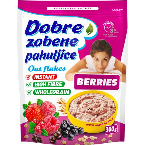 Dobre zobene pahuljice berries 300g slika 1