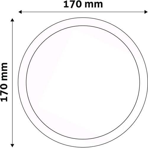 Avide plafonjera LED, 12W, 950 lm, 4000K, IP20 - ACSMNW-R-12W-ALU slika 3