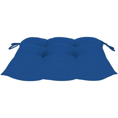 Jastuci za stolice 6 kom plavi 50 x 50 x 7 cm od tkanine slika 15