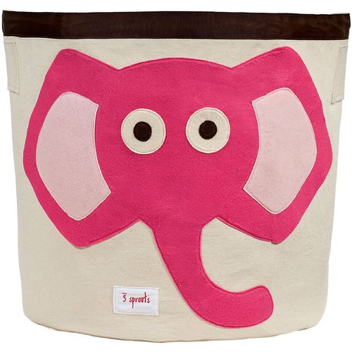 3Sprouts® Košara za pohranu igračaka Elephant pink slika 1