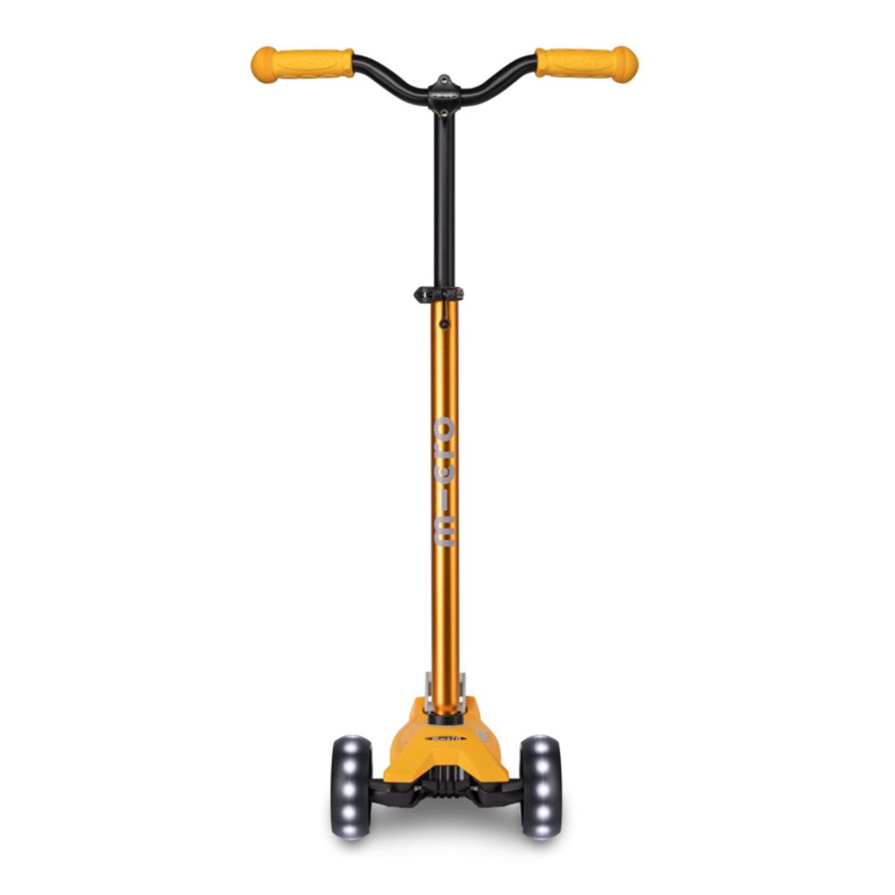 Micro Romobil Maxi Deluxe Pro LED, Sunburst Yellow slika 3