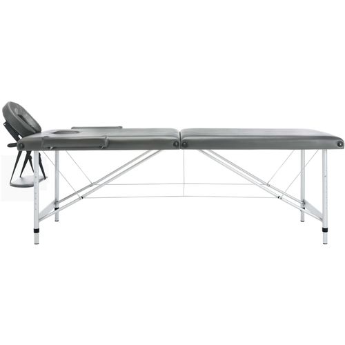 Masažni stol s 2 zone i aluminijskim okvirom antracit 186x68 cm slika 19