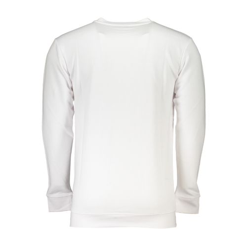 CAVALLI CLASS MEN'S WHITE ZIPLESS SWEATSHIRT slika 2