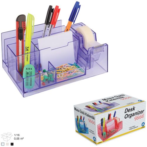 ARK organizer stolni pvc prozirni 1444 slika 1