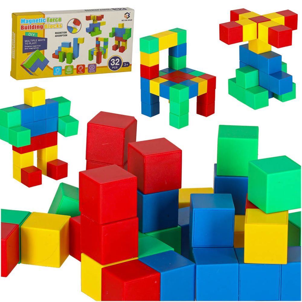 Edukativne magnetne kocke 32 el. slika 1