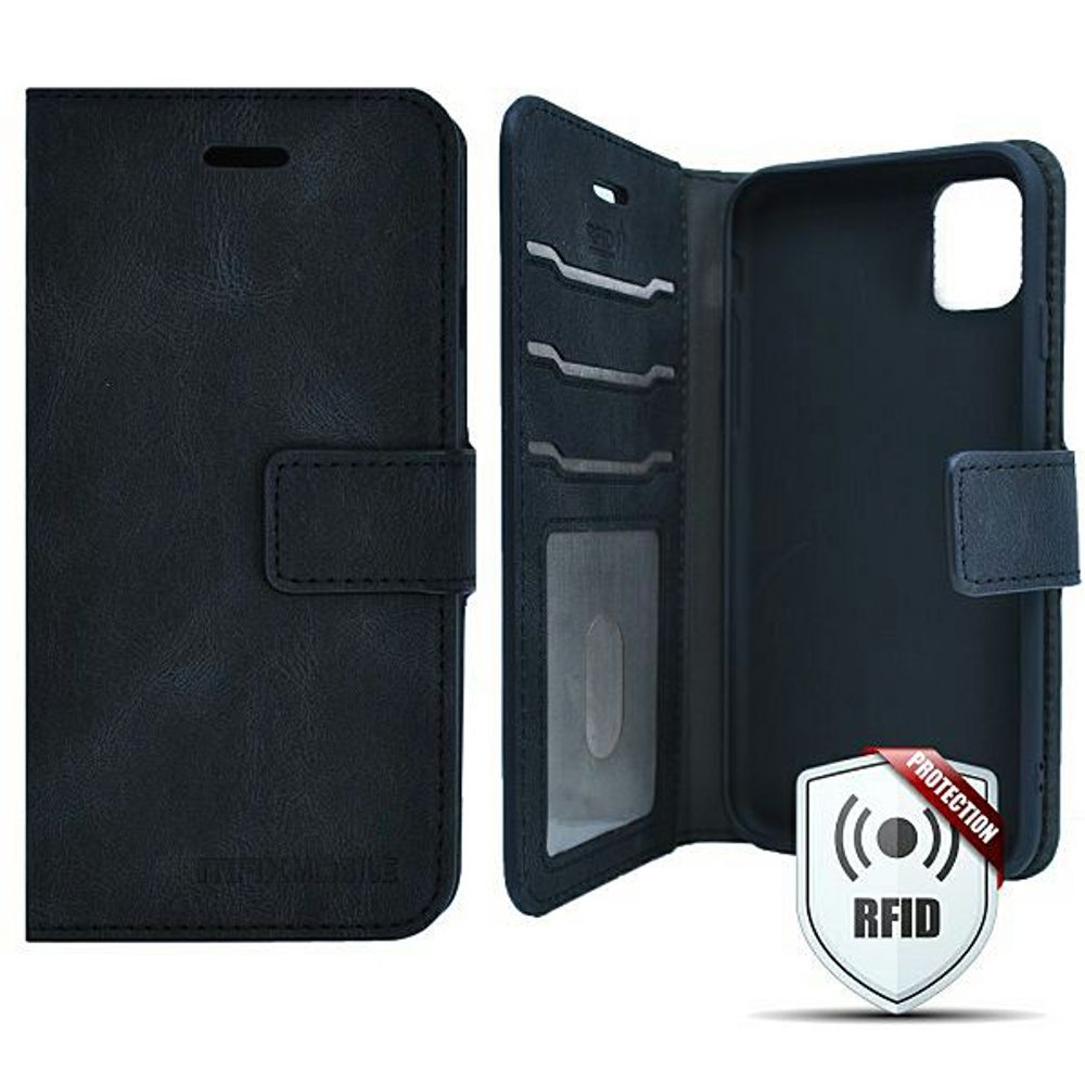 MM BOOK TORBICA IPHONE 14 PRO MAX WALLET Anti RFID crna slika 1