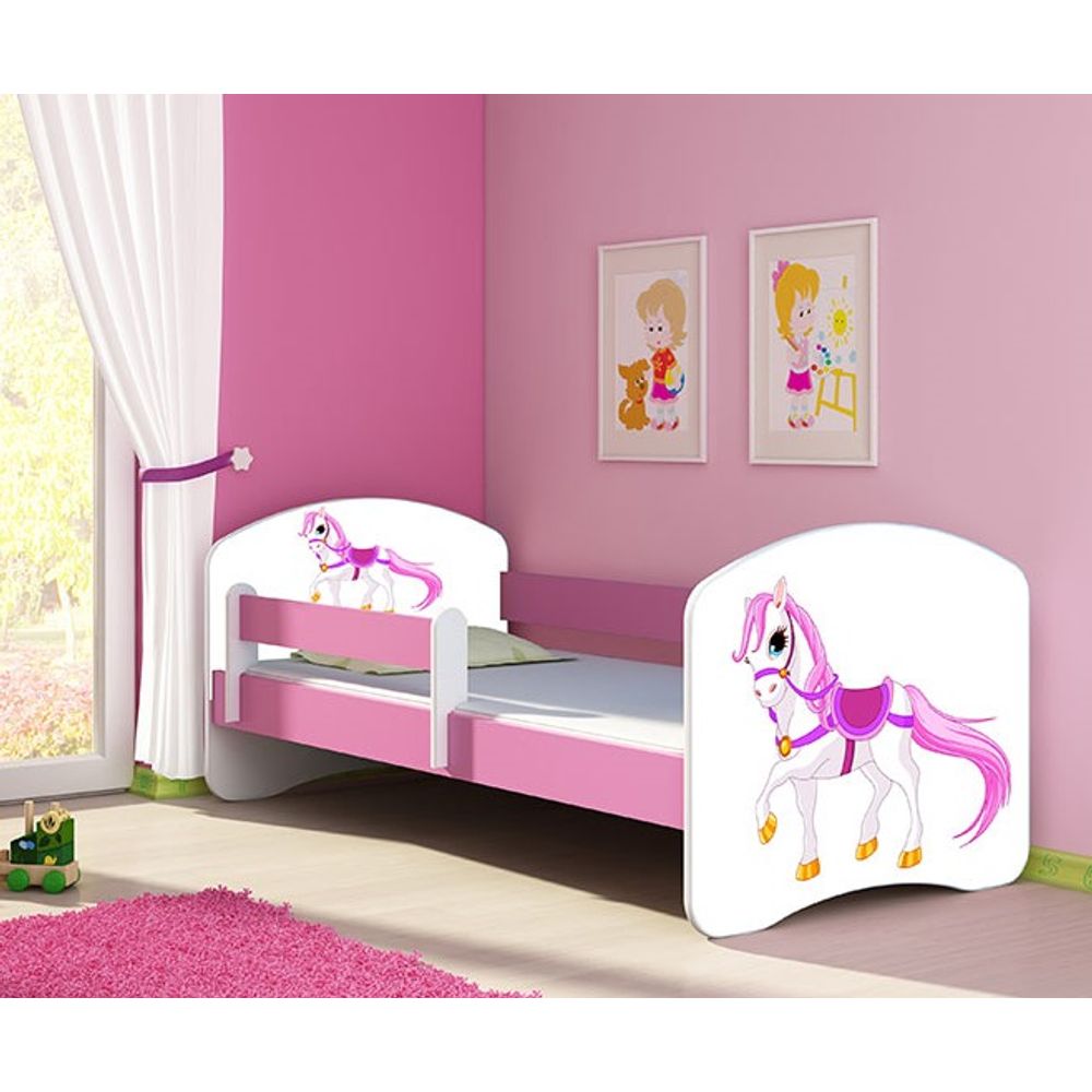 ACMA Dječiji krevet Acma II Pink - 180x80cm - Dezen 43 slika 1