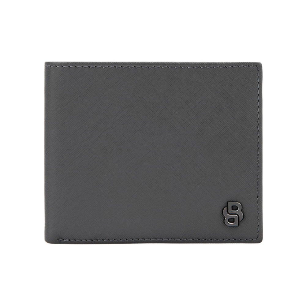 Hugo Boss novčanik Double B Saffiano HLM526H, sivi slika 1