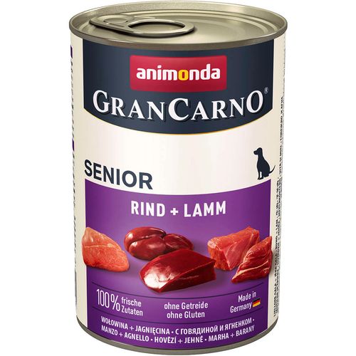 animonda GranCarno Senior govedina i jagnjetina, mokra hrana za starije pse 400g slika 1