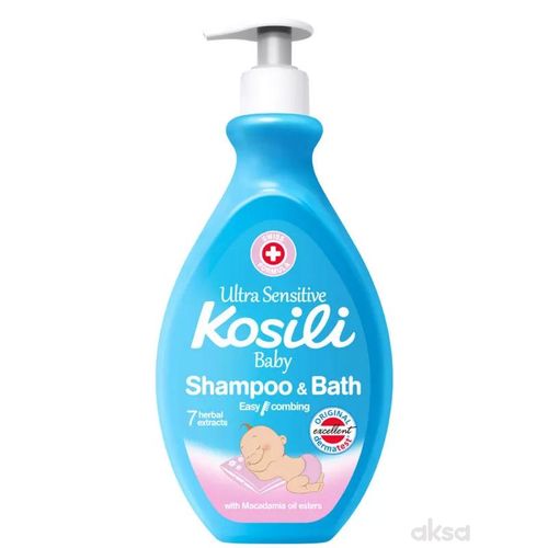 KOSILI Baby šampon i kupka plava sa pumpicom 400ml slika 1