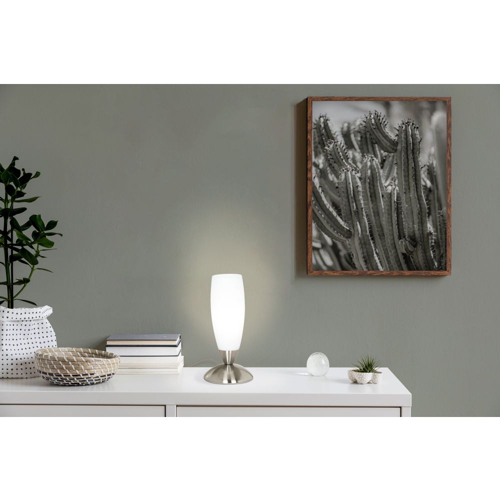 Eglo Slim stolna lampa/1 h220 nikl-mat/bijela  slika 2