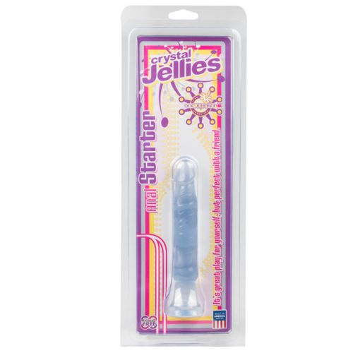 Analni dildo Crystal Jellies - Anal Starter, proziran slika 7