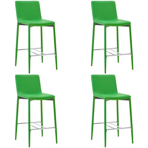 Barski stolci od umjetne kože 4 kom zeleni slika 17