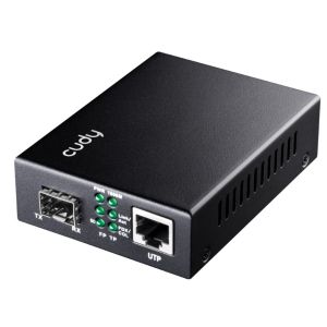 Cudy MC220 Gigabit Ethernet Media Converter 10/100/1000M SFP Slot to 10/100/1000M RJ-45