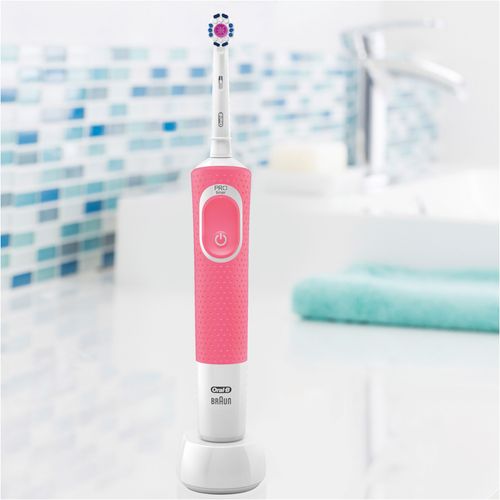 Oral-B električna četkica D100 Vitality 3DW pink slika 3