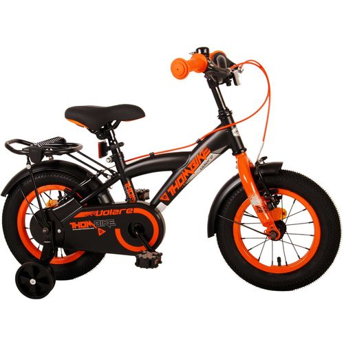Volare dječji bicikl Thombike 12" s dvije ručne kočnice crno-narančasti slika 2