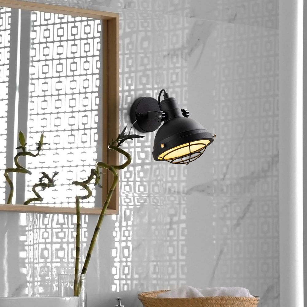 Zidna Lampa Spoly - 13803, boje: Crna slika 3