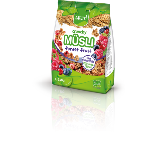 Naturel Wholegrain crunchy muesli šumsko voće 350g slika 1