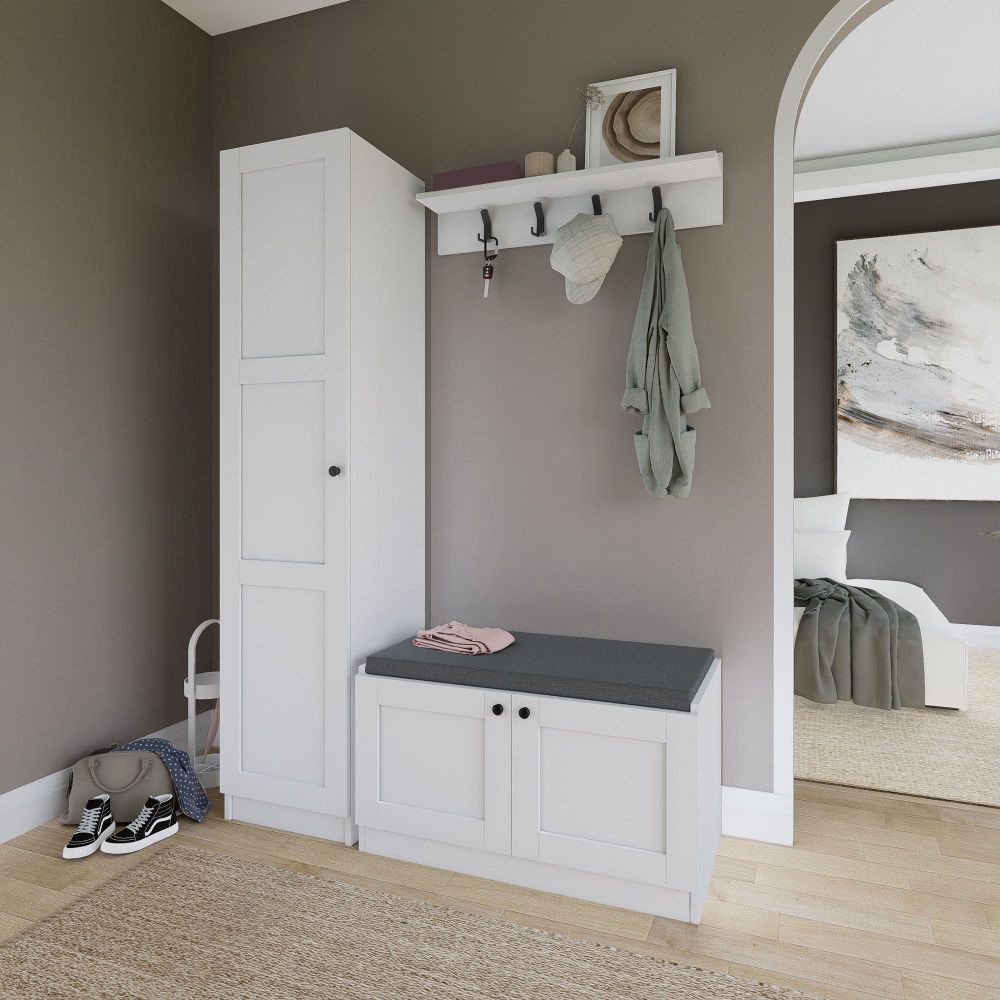 Hall stand Lucas 1600-54 - Bijela boja slika 4