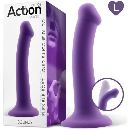 Action Bouncy Liquid Silicone Dildo 19cm slika 11