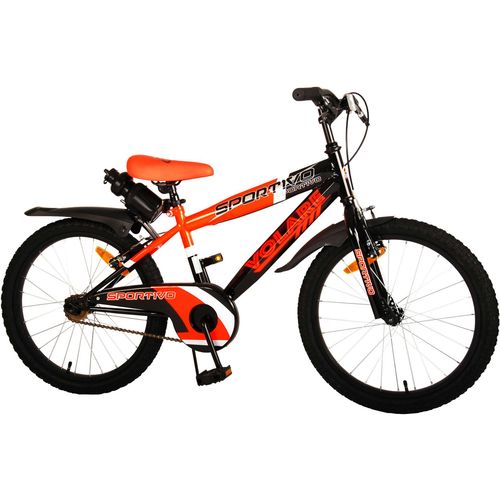 Dječji bicikl Volare Sportivo 18" neon narančasta/crna s dvije ručne kočnice slika 2