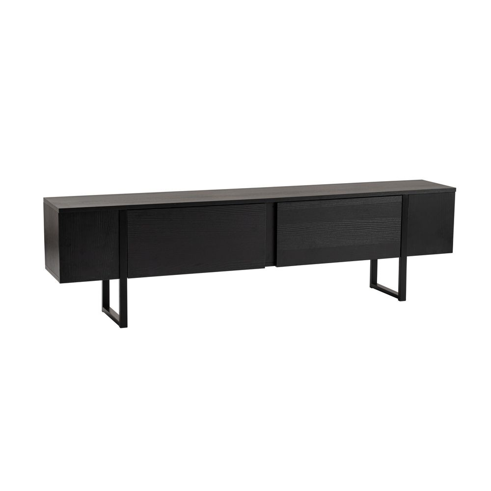 Serenity - Crni TV Stalak od Drva slika 6