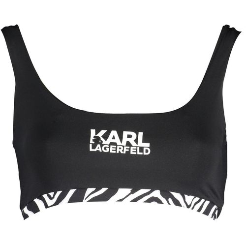 KARL LAGERFELD BEACHWEAR TOP WOMEN'S COSTUME BLACK slika 1