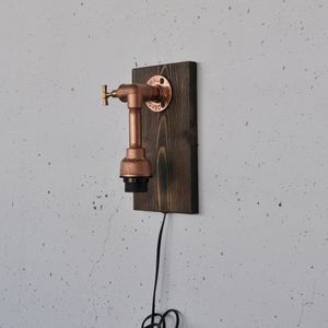 Pp174 Wooden
Rose Gold Wall Lamp