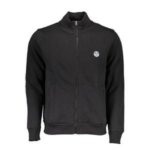 NORTH SAILS MEN'S BLACK ZIPPED SWEATSHIRT