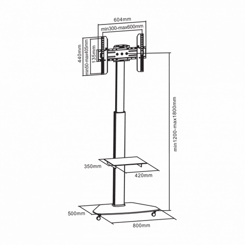 S BOX FS 500, Podni pokretni nosac slika 2