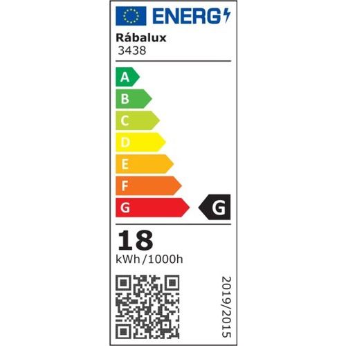 Rabalux Lucas plafonjera sa ugrađenim LED 18W D33 bela IP44 slika 4