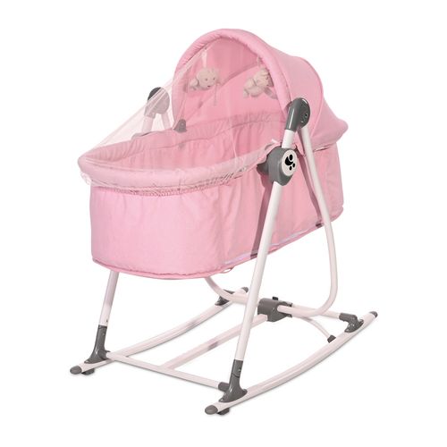 LORELLI CRADLE ALICANTE Kolijevka i Njihalica za Bebe 2u1 Pink (0-6mj/do 9kg) slika 2