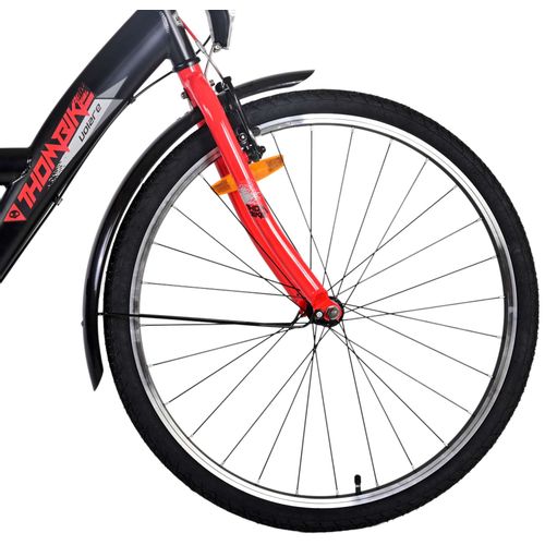 Dječji bicikl Volare Thombike 26" crno-crveni 3 brzine slika 4