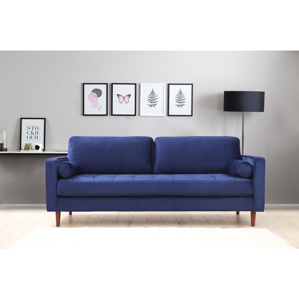 Sofa Rome - Tamnoplava 3-sjedalna slika 1