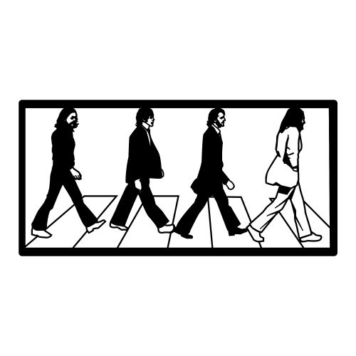 Wallity Metalna zidna dekoracija, The Beatles slika 5