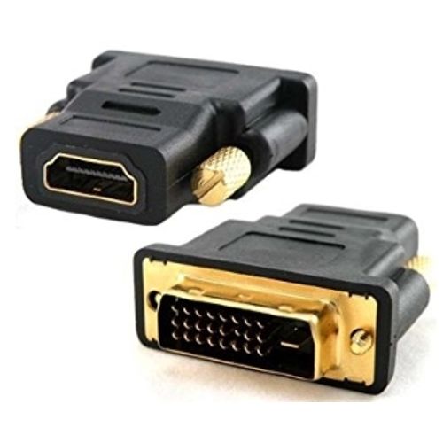 E-GREEN Adapter DVI-D Dual Link (M) - HDMI (F) crni slika 1