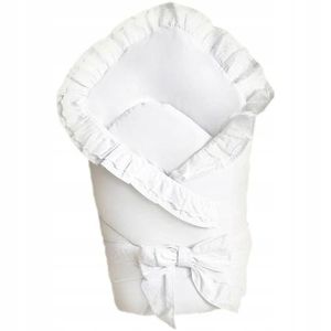 MimiNu jastuk za nošenje beba- Bijeli s mašnom