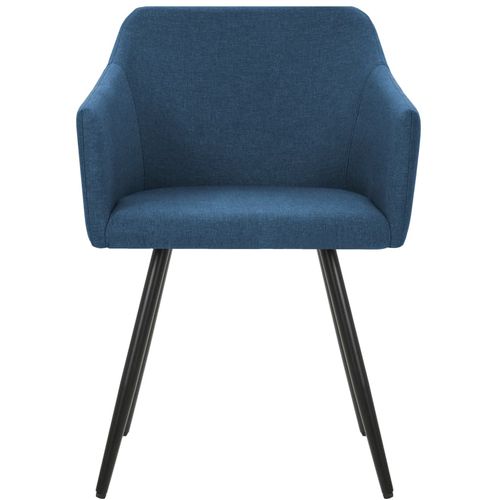 Blagovaonske stolice od tkanine 6 kom plave slika 4