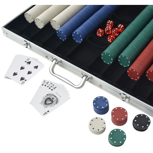 Set za Poker s 1000 Žetona Aluminijum slika 13