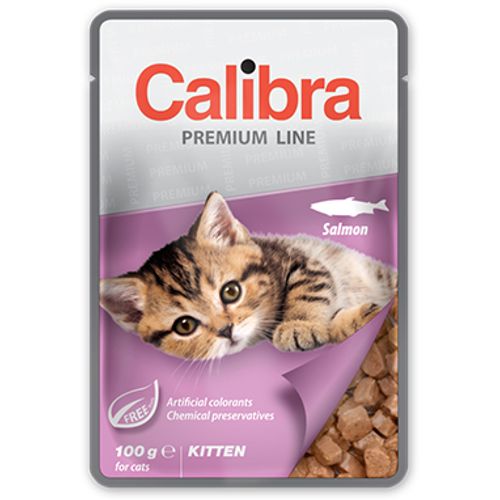 Calibra Cat Kitten Kesica Losos, hrana za mačke 100g slika 1