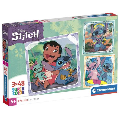 Disney Stitch puzzle 3x48pcs slika 1