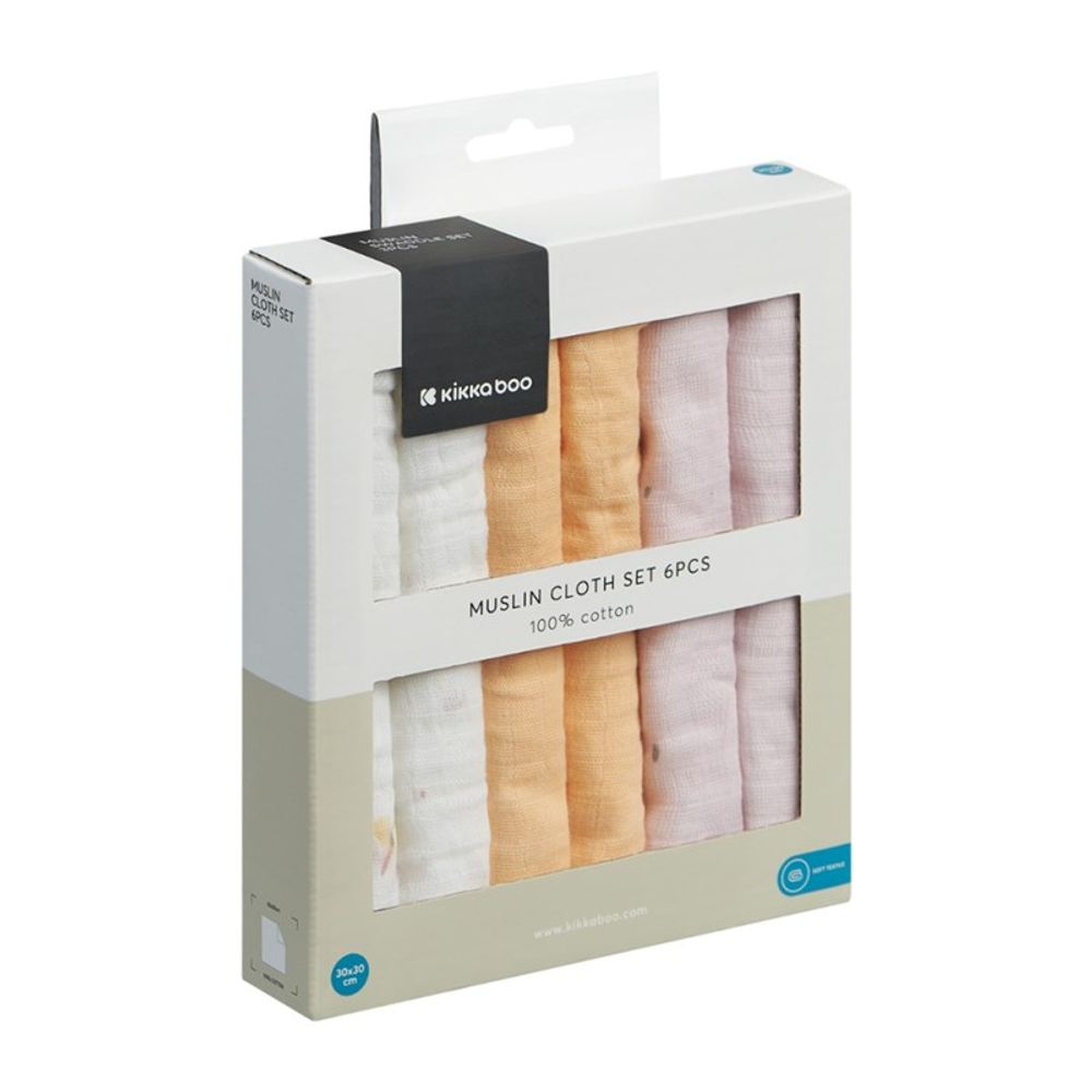 Kikka Boo Set Muslin maramica Hedge-Hugs 30x30cm, 6kom slika 1