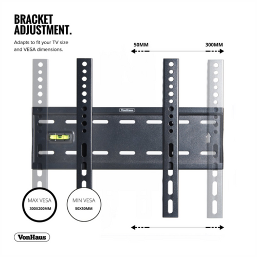 VonHaus fiksni zidni nosač za TV (15-42'') do 40kg, najprodavaniji na Amazonu slika 5
