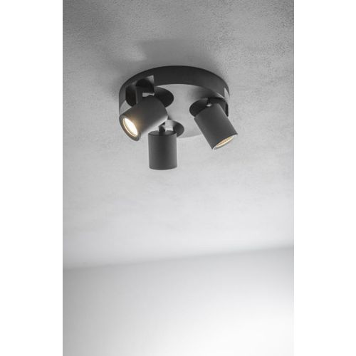 Reflektorska lampa GTV BLINK 3xGU10 220V, crna slika 3