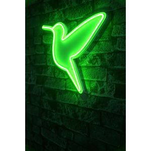 Wallity Ukrasna plastična LED rasvjeta, Little Bird - Green